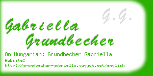 gabriella grundbecher business card